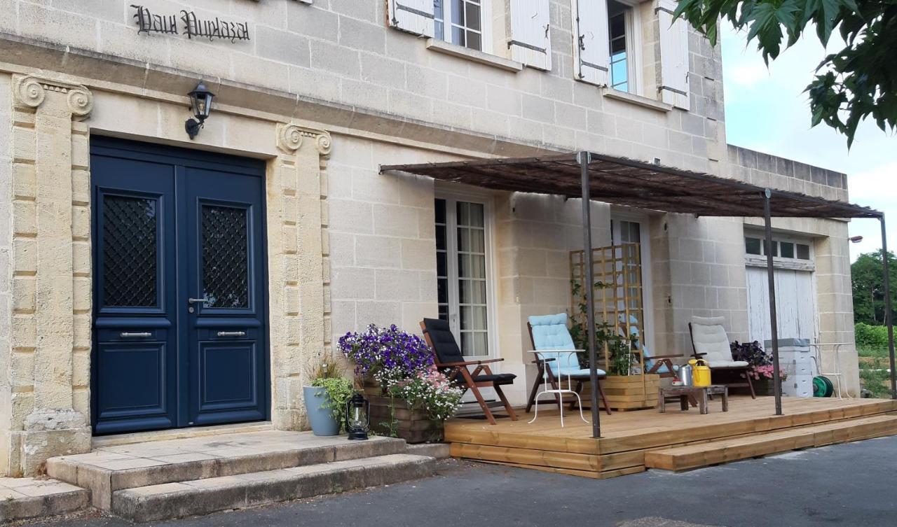 Bed and Breakfast A L'OMBRE DE LA TREILLE -Proche Saint-Emilion Exterior foto