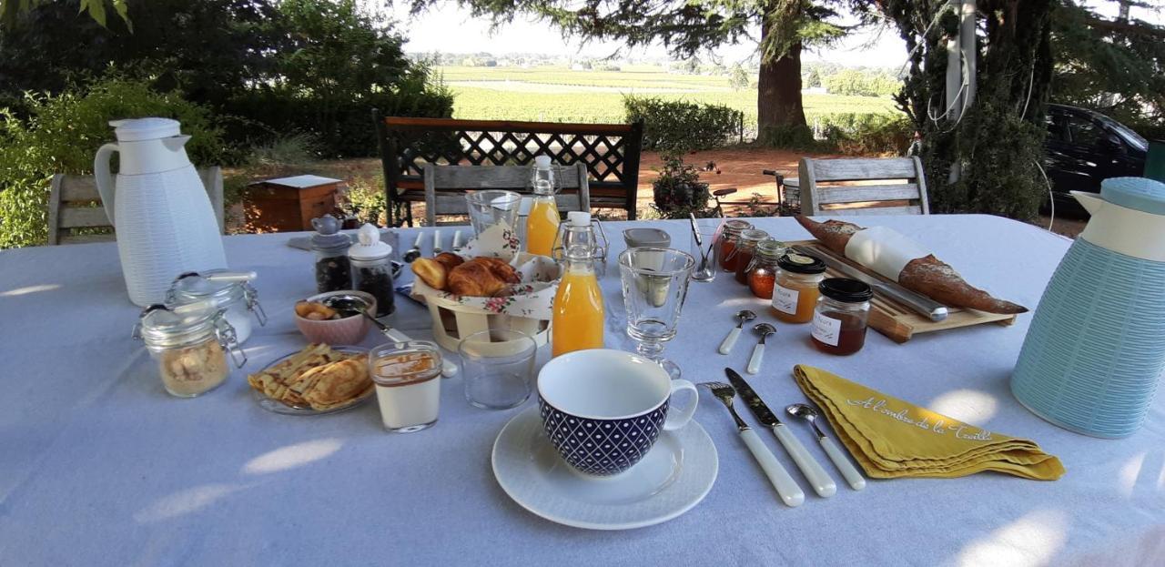 Bed and Breakfast A L'OMBRE DE LA TREILLE -Proche Saint-Emilion Exterior foto